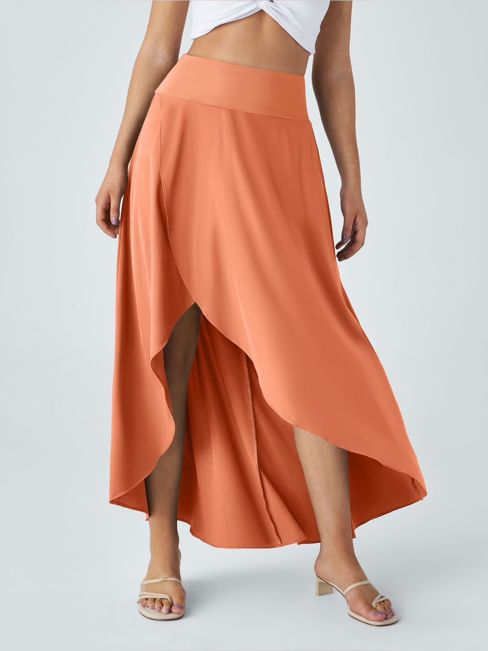 Halara High Low Maxi Skirt